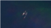 4일 북한 서해 석도 인근 해상에서 선박 3척이 선체를 맞대고 있다. 사진=Planet Labs