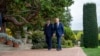 President Joe Biden and China's President President Xi Jinping walk in the gardens at the Filoli Estate in Woodside, California, Nov, 15, 2023, meeting on the sidelines of the Asia-Pacific Economic Cooperative forum. (Doug Mills/The New York Times via AP)
