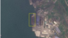 북한 송림항에서 지난달 11일 발견된 155m 길이의 선박(사각형 안). 사진=Planet Labs