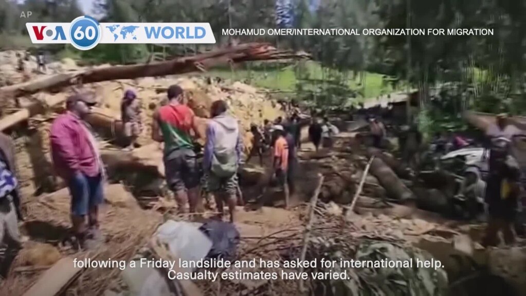 VOA60 World - Papua New Guinea government tells U.N. more than 2,000 buried alive after landslide