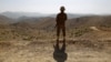 FILE - A soldier stands guard outside the Kitton outpost on the border with Afghanistan in North Waziristan, Pakistan, on Oct. 18, 2017. Pakistan said on Aug. 22, 2023, that a counterterrorism raid near the border in South Waziristan killed at least six soldiers.