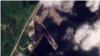 23일 라진항 일대를 촬영한 위성사진. 석탄으로 가득한 모습이다. 사진=Planet Labs 