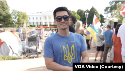 Японець Юкі Харагучі прийшов на акцію підтримки України