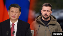 Президент Китаю Сі Цзіньпін та президент України Володимир Зеленський