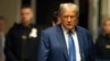 FILE - Then-Republican presidential candidate Donald Trump arrives for his hush money trial at Manhattan Criminal Court in New York City, on May 20, 2024. 