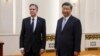中国领导人习近平在北京人大会堂会晤到访的美国国务卿布林肯。（2023年6月19日）