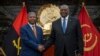 Secretary of Defense Lloyd J. Austin III shakes hands with President of Angola João Lourenço in Luanda, Angola, Sept. 27, 2023. 