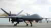 FILE - A U.S. MQ-9 drone is on display during an air show at Kandahar Airfield, Afghanistan, Jan. 23, 2018. 