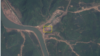 자강도 시중읍 중심부에 대규모 천막 단지(사각형 안)가 포착됐다. 사진=Planet Labs