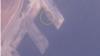 라진항을 촬영한 5일 자 위성사진. 중국 전용 부두에서 선박 1척(원 안)이 보인다. 사진=Planet Labs.