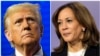 Ảnh phối hợp: Cựu Tổng thống Donald Trump (trái) và Phó Tổng thống Kamala Harris 