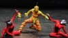 FILE - Members of the Canada's Cirque Soleil perform on Feb. 6, 2019 during the Intercultural Circus Festival of Abidjan.
