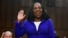 Supreme Court nominee Judge Ketanji Brown Jackson is sworn in for her confirmation hearing before the Senate Judiciary Committee on March 21, 2022, on Capitol Hill in Washington. 