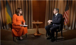 Entoni Blinken "Amerika Ovozi" bilan suhbatda, Kiyev, 19-yanvar, 2022