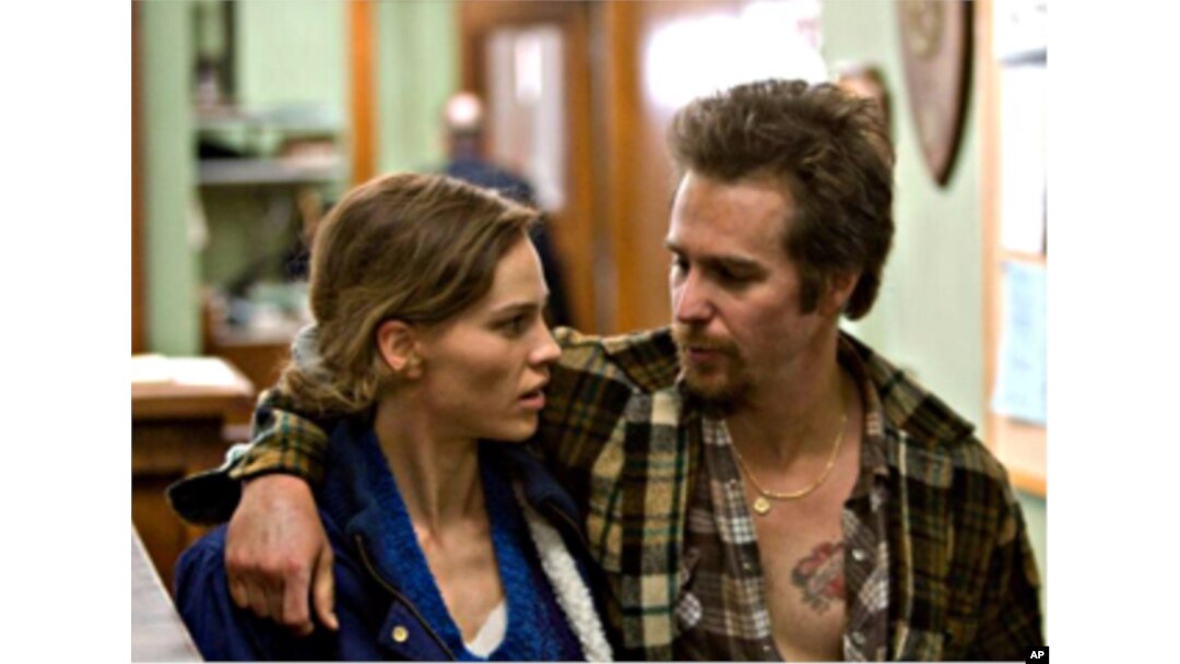 Hilary Swank and Sam Rockwell in "Conviction"