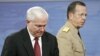 Secretary of Defense Robert Gates (l) and Chairman of the Joint Chiefs of Staff Adm. Mike Mullen at the Pentagon, June 16, 2011