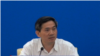 全国人大办公厅新闻局局长何绍仁 (VOA卫视视频截图 )