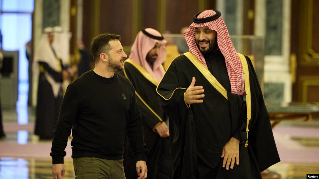 Shugaban Ukraine Zelenskiy da Yarima Mohammed bin Salman a Riyadh