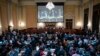 A video of former Attorney General William Barr speaking is shown on a screen as the House select committee tasked with investigating the January 6th attack on the Capitol hold a hearing on Capitol Hill on June 13, 2022.
