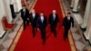Obama with Netanyahu, second left, Abbas second right, Jordan's King Abdullah II, right, and Egypt's then-President Mubarak, the White House, Sept. 1, 2010.
