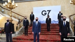 На фото: міністри закордонних справ G-7 у Лондоні. Травень, 2021