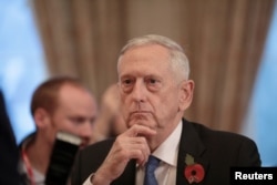 FILE - U.S. Secretary for Defense, Jim Mattis.