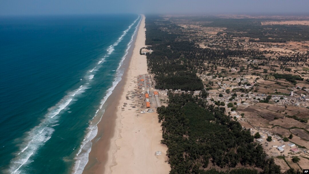 This image shows the beginning of Africa's Green Wall idea, in Senegal along the Atlantic Ocean. A similar conservation project is being considered for coastal communities along the Indian Ocean in East Africa. (AP Photo/Leo Correa, File)