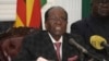 Zimbabwean President Robert Mugabe delivers a live speech to the nation, at State House, in Harare, Zimbabwe, Nov, 19, 2017. Mugabe baffled the country by ending his address without announcing his resignation.