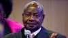 FILE - Uganda's President Yoweri Museveni attends the World Economic Forum (WEF) annual meeting in Davos, Switzerland, Jan. 24, 2019. 