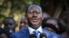 Kenyan presidential candidate Raila Odinga, who lost the presidential election, speaks to the media in Nairobi, March 9, 2013. 