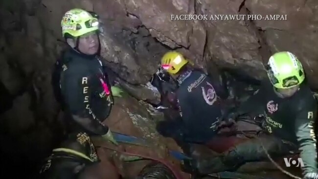 Latest on Efforts to Rescue Thai Soccer Team Trapped Inside Cave