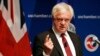 David Davis, Britain's Secretary of State for Exiting the European Union, speaks at the U.S. Chamber of Commerce, in Washington, Sept. 1, 2017.