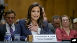 AQSh Vakillar palatasi a'zosi, respubliikachi Eliz Stefanik Prezident Donald Tramp tomonidan BMTda elchi bo'lishga ko'rsatilgan. Stefanik 21-yanvar kuni Senat huzurida savolga tutildi. 