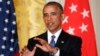 President Barack Obama answers questions during a joint news conference with Singapore's Prime Minister Lee Hsien Loong in the East Room of the White House in Washington, Aug. 2, 2016.