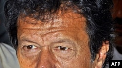Người hùng môn cricket trở thành chính trị gia Imran Khan (hình lưu trữ)