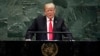 President Donald Trump addresses the 73rd session of the United Nations General Assembly, at U.N. headquarters, Sept. 25, 2018. 