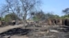 A view shows a burnt compound after an attack by Boko Haram militants in the village of Ngouboua, Feb. 13, 2015. Boko Haram fighters attacked the village in Chad on Friday. 