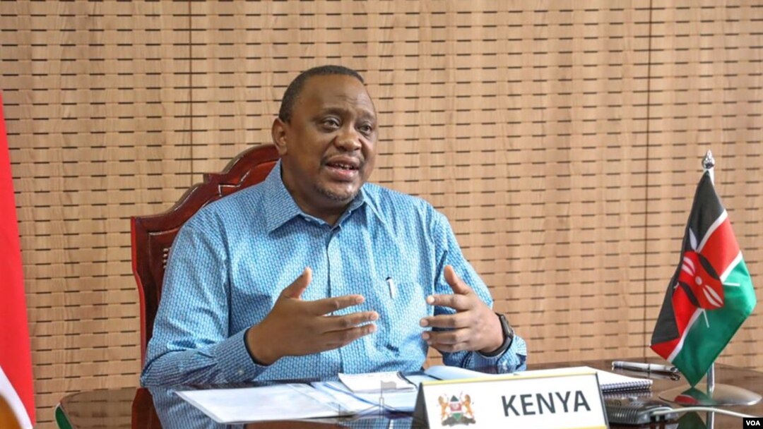 Rais wa Kenya Uhuru Kenyatta.