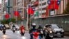 Taiwan flags can be seen in the streets in Taipei City, Taiwan, Jan. 3, 2024.