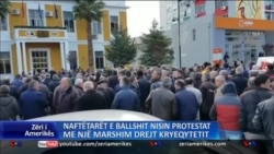Protestë e naftëtarëve të Ballshit
