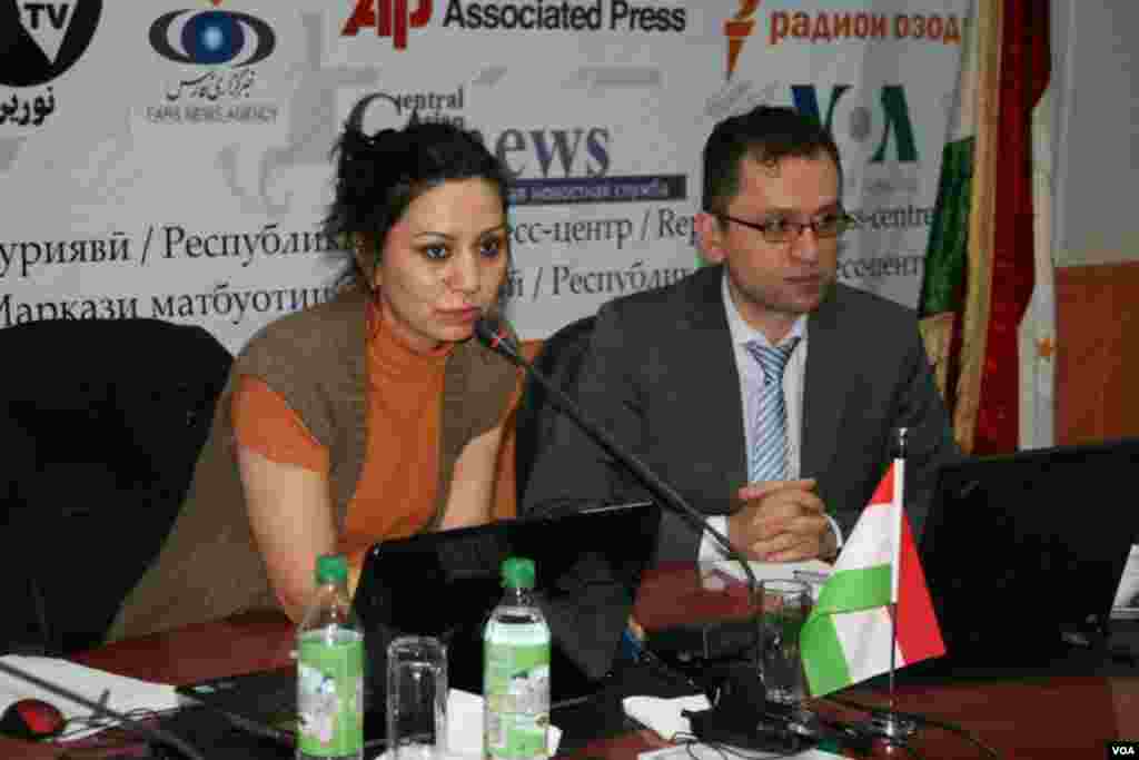 Trenerlar, Amparo faoli Dilafro'z Samadova hamda Jenevadagi Qurolli kuchlar ustidan demokratik nazorat Markazi (DSAF) eksperti Mindiya Vashakmadze.