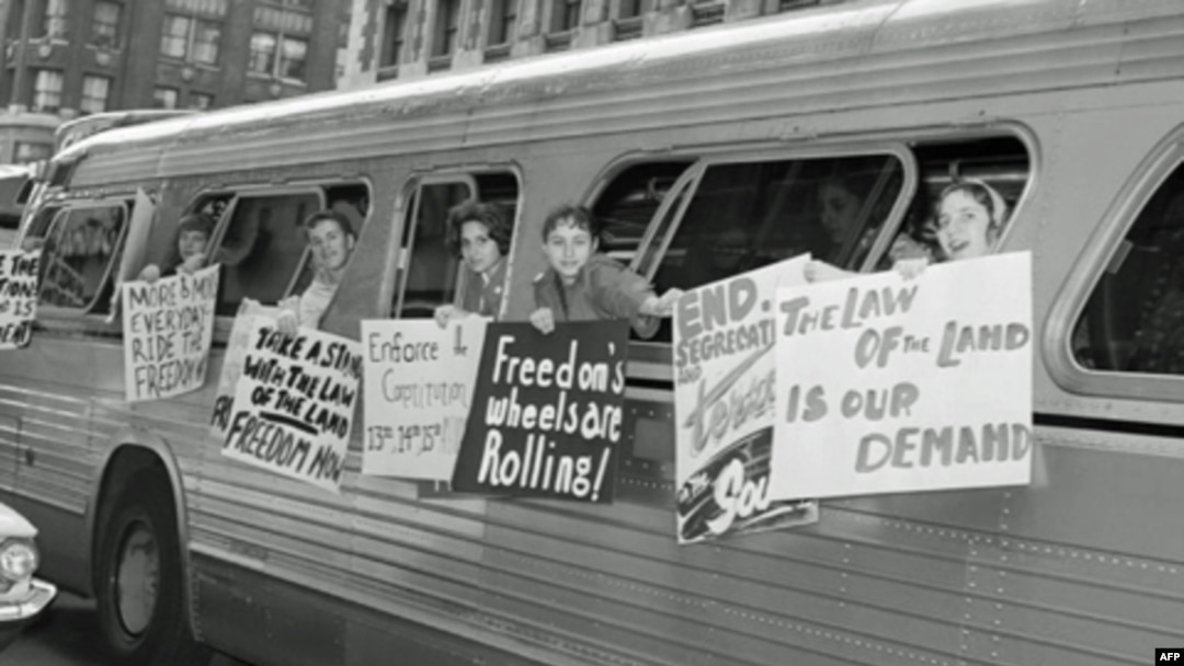 "Erkinlik elchilari" Amerika bo'ylab safarda, 1961