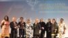 Theopista Sekitto, third from left, at the Global Banking Alliance for Women 10th Anniversary Summit Gala and Innovation Award ceremony.