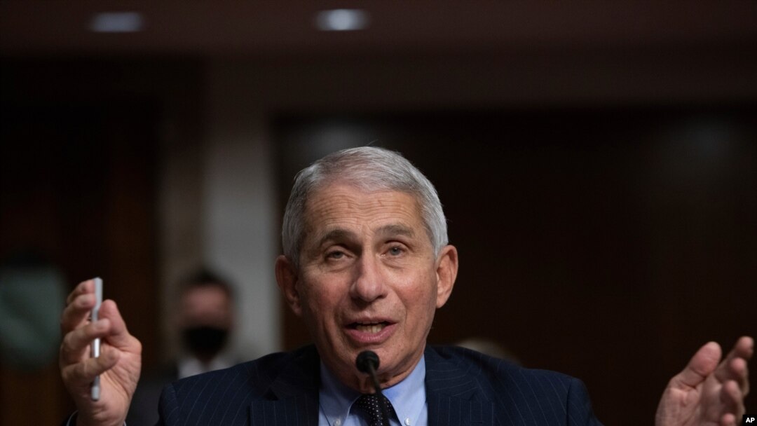 Dr. Anthony Fauci, Director of the National Institute of Allergy and Infectious Diseases at the National Institutes of Health, listens during a Senate hearing, Sept. 23, 2020, in Washington. 