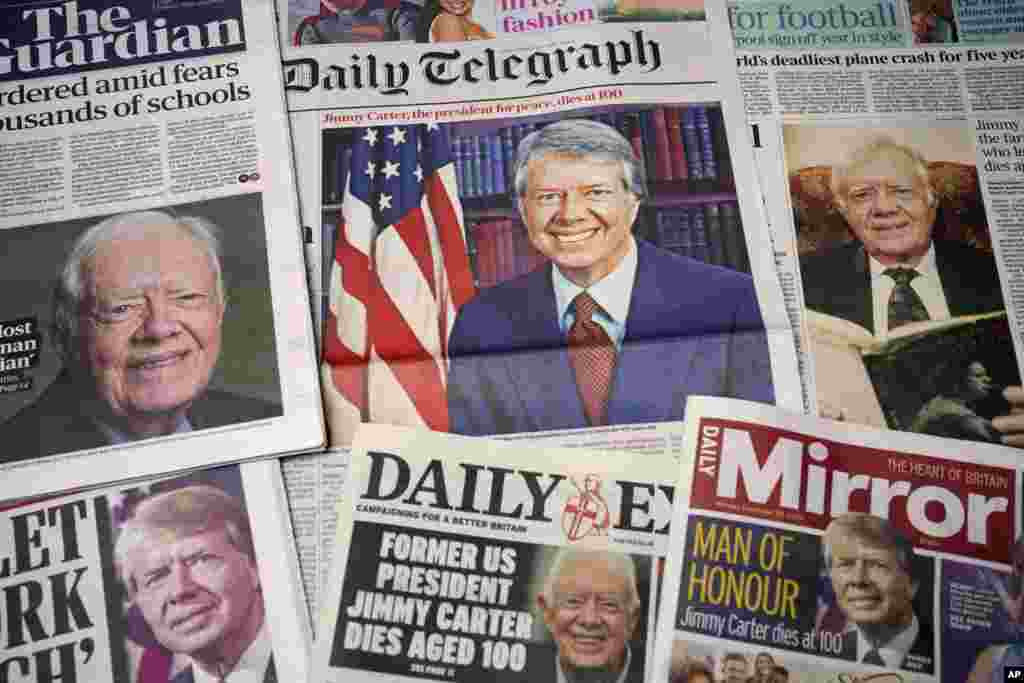 Britaniya matbuotida Karter o'limiga doir xabar