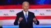 Democratic presidential hopeful former U.S. Vice President Joseph R. Biden Jr. speaks during the second Democratic primary debate of the 2020 presidential campaign at the Adrienne Arsht Center for the Performing Arts in Miami, June 27, 2019.