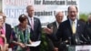 U.S. Rep. Brad Sherman of California and fellow Democrats in Congress hold a news conference to voice opposition to the Trans-Pacific Partnership trade deal and fast-track trade authority for the president in Washington, June 10, 2015.