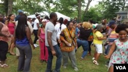 FILE - Liberians in Washington celebrate Liberia's 168th Independence Day.