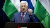 FILE - Palestinian president Mahmoud Abbas speaks during a press conference.