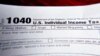 FILE - Part of a 1040 federal tax form printed from the Internal Revenue Service website, Feb. 13, 2019.